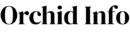 logo typographique noir orchid info